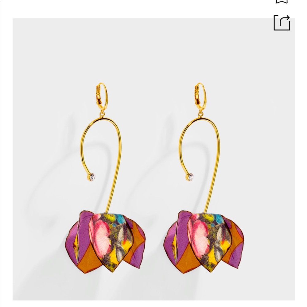 Marni fabric earring, original box